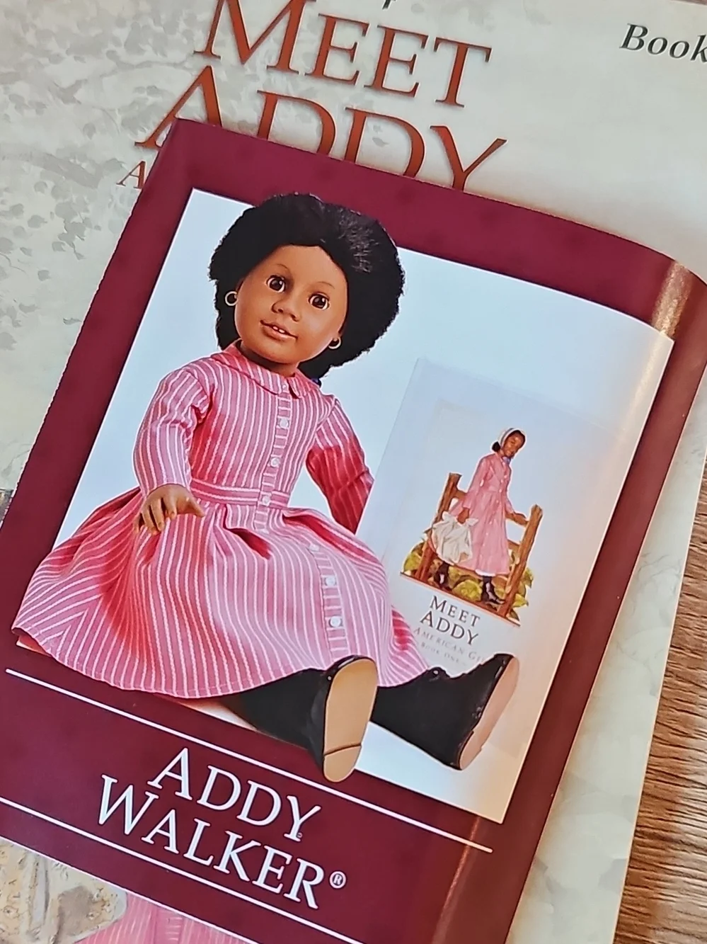 1993 American Girl NIB Addy Walker Doll in Pink Dress - Classic Kids Toy